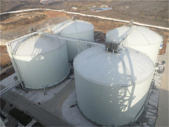 沧州5000吨立式粉煤灰储存罐